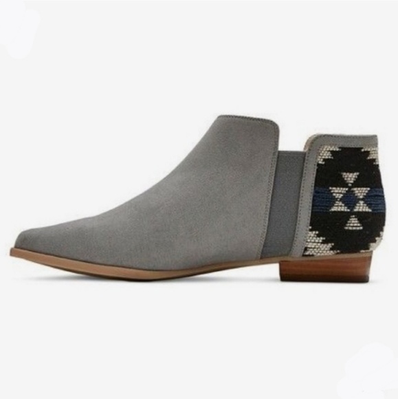 Anthropologie Shoes - Anthropologie Plume | Gray Faux Suede Booties